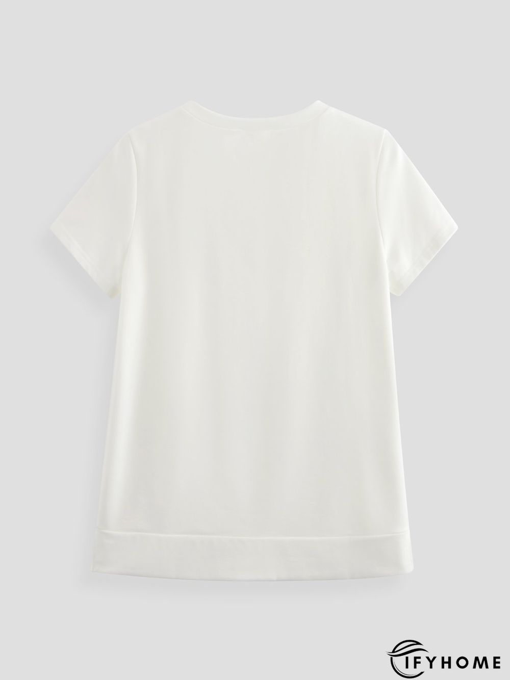 Solid Loosen Casual Short Sleeve Tops | IFYHOME