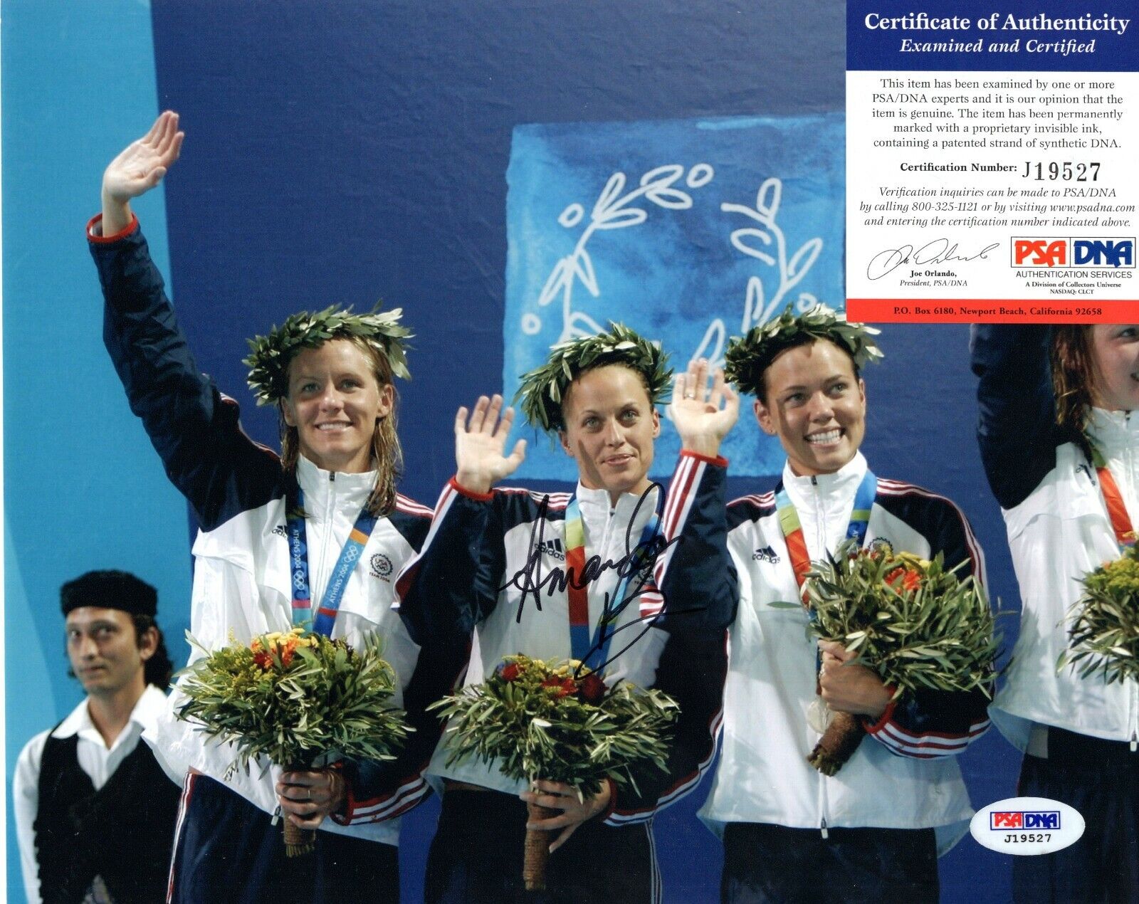 Amanda Beard Swimmer Olympic Gold Hand Signed Autograph 8x10 Photo Poster painting PSA/DNA COA