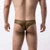 Men's Low Rise Solid Color Flash Bikini Fashion Sexy Thong
