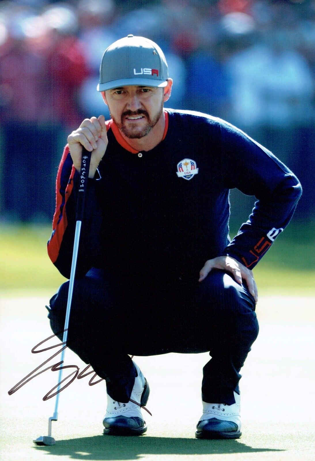 Jimmy WALKER SIGNED AUTOGRAPH Golf 12x8 Photo Poster painting 3 AFTAL COA Ryder Cup Team USA