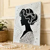 DIY Pearl Painting Elegant Girl for Home Decor with Frame(30x40cm)