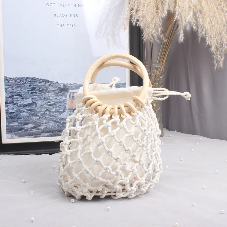 Hollow out Straw Mini Bag