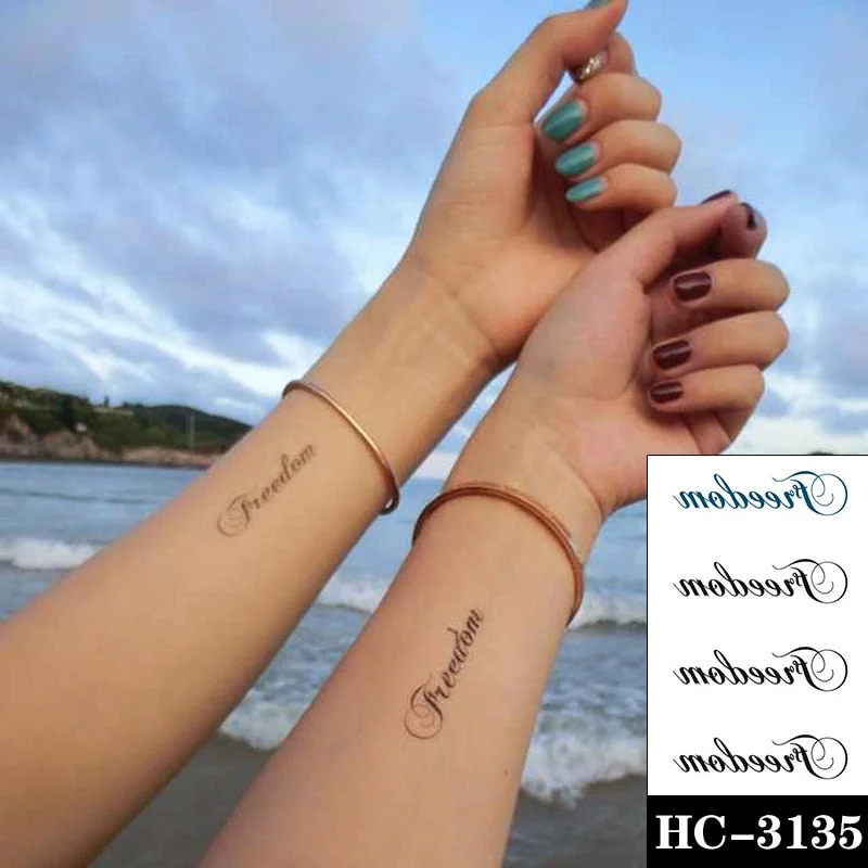 Water Transfer Tattoo Heart-shaped Lifeline Tattoo Body Art Waterproof Temporary Fake Flash Tattoo for Man Woman Kid 10.5*6cm