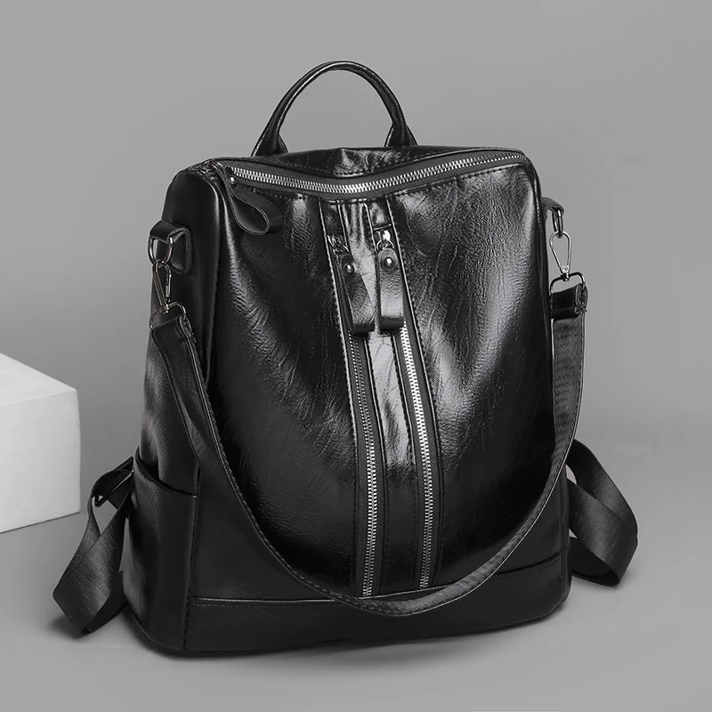 Women's Double Shoulder Simple Large Capacity Fashion Single Shoulder Bag