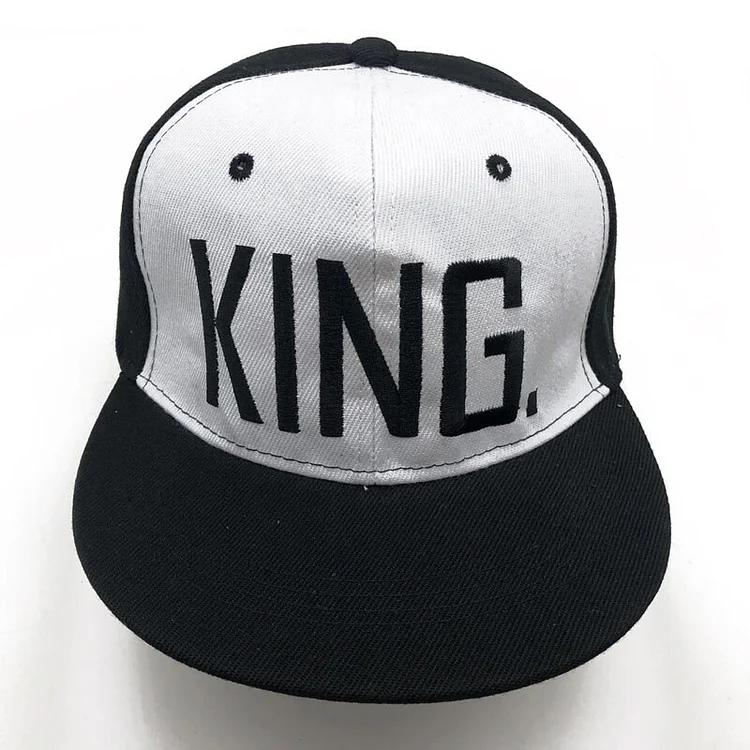 1PC KING Embroidered Lover Men Women Baseball Cap Black Hip Hop Snapback Chapeau Bone Masculino Hats