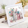 5D DIY Partial Special Shaped Drill Diamond Painting Bird Book With Frame Kit 19.2x19.2cm