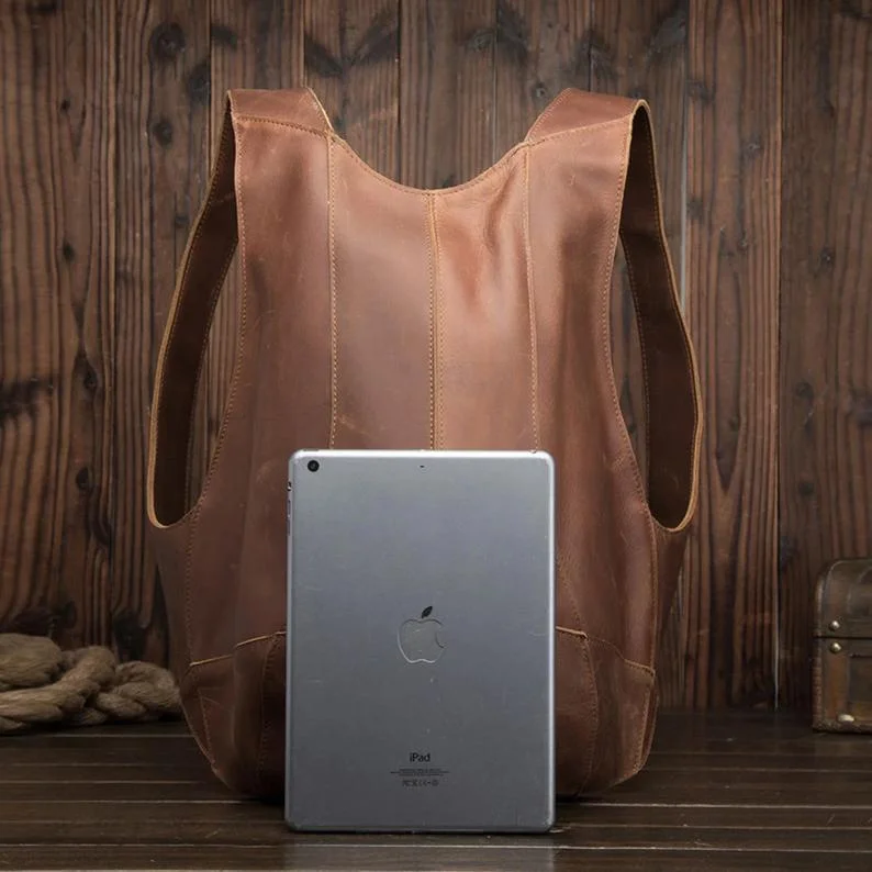 Vintage Man Woman Backpack