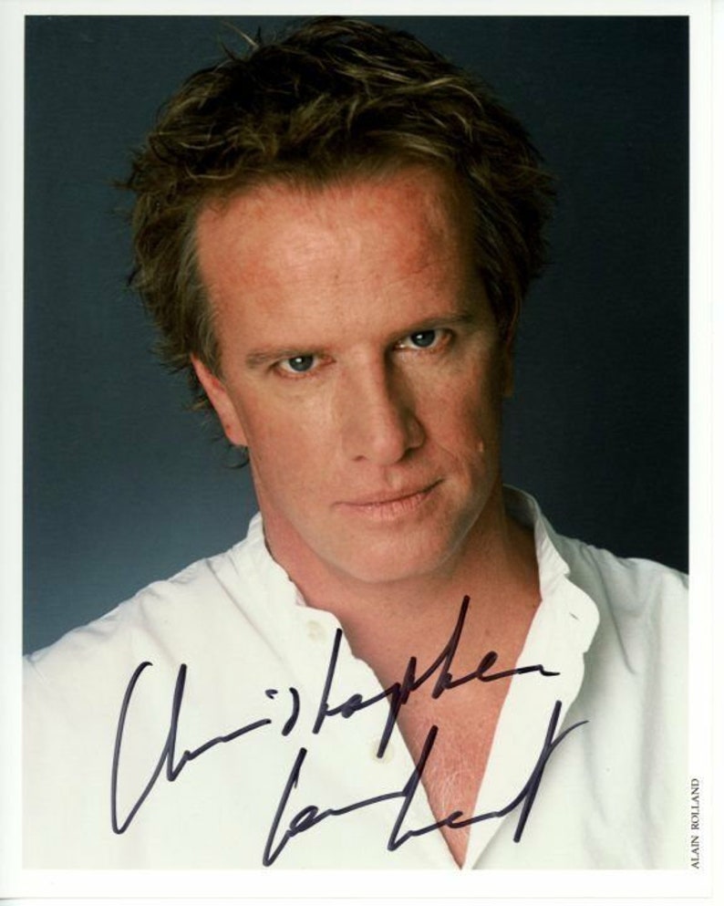 Christopher lambert signed autographed 8x10 Photo Poster painting