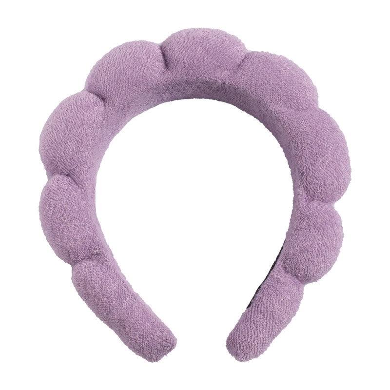 Minimalist Women’s Color Block Towel Velvet Spa Headband