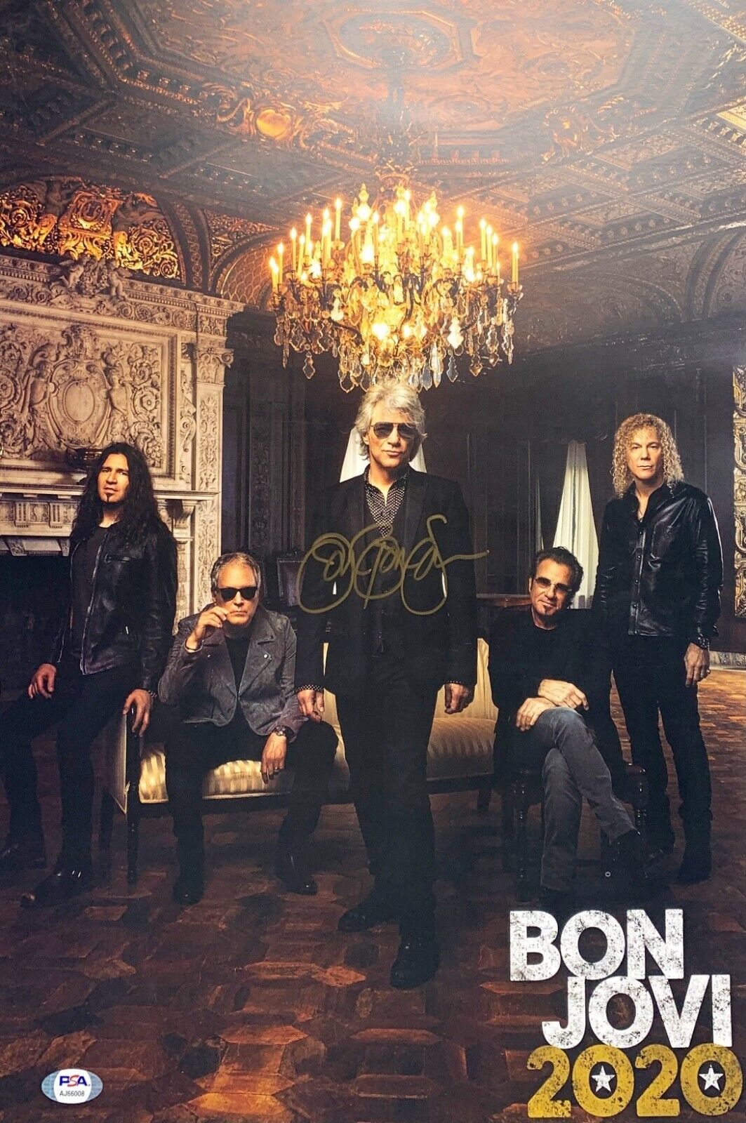 Jon Bon Jovi Signed 13x19 Photo Poster painting PSA AJ66008 Autographed