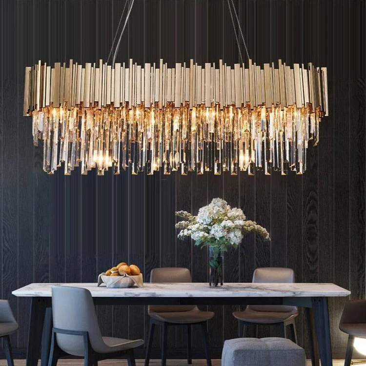 Contemporary Gio K9 Crystal Dining Room Chandelier
