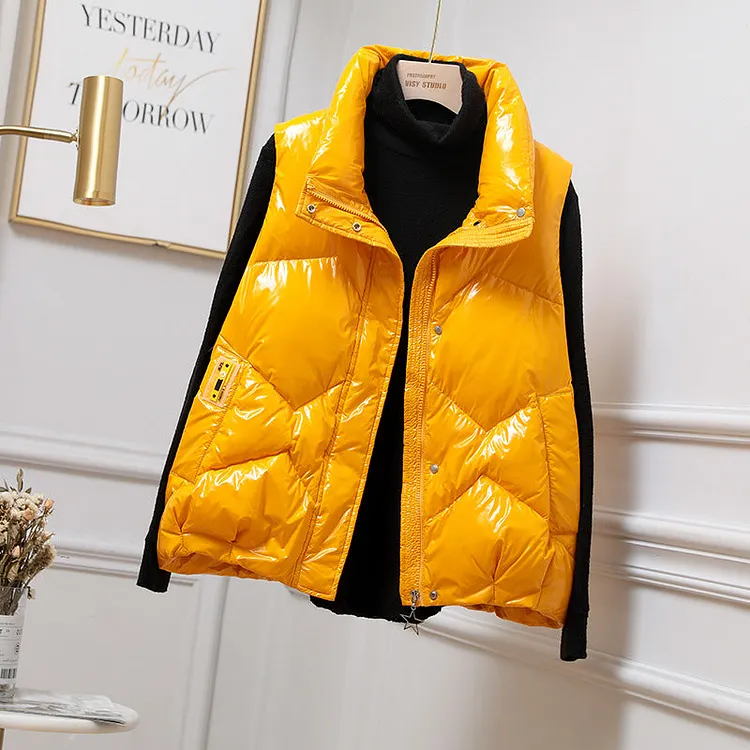 Women Winter Coats Puffer down Vest down down down Vest Women's Vest Fashion Vest