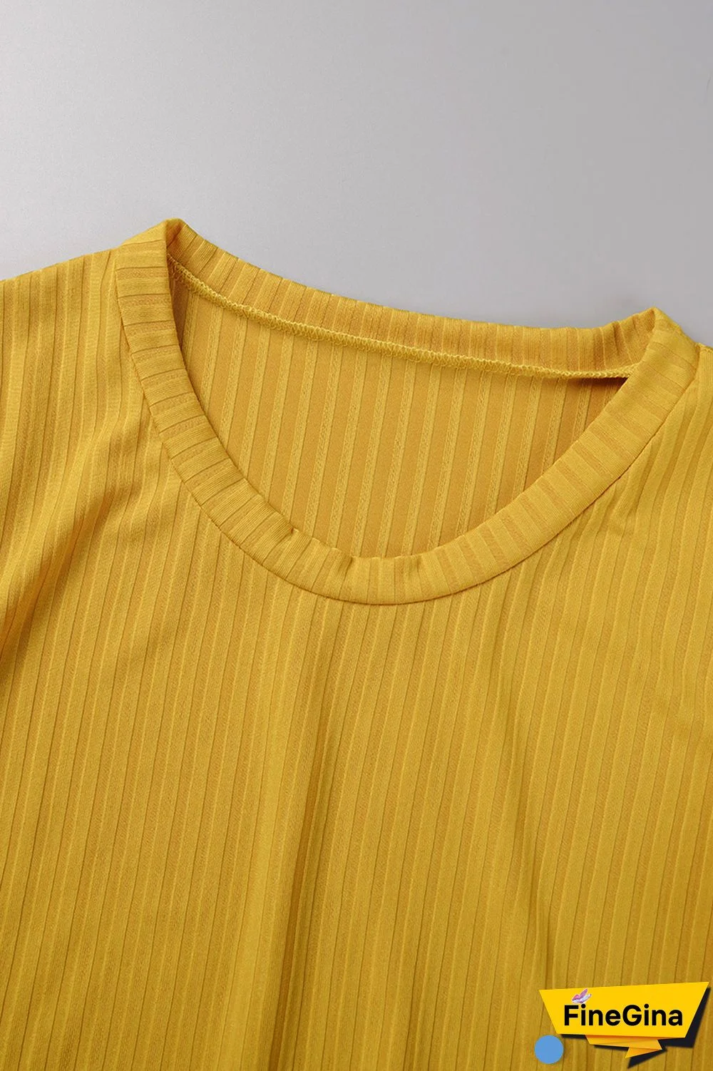 Blue Casual Solid Basic O Neck Short Sleeve Two Pieces