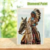 (5 Sizes) Indians Horse -Full Square Diamond Painting