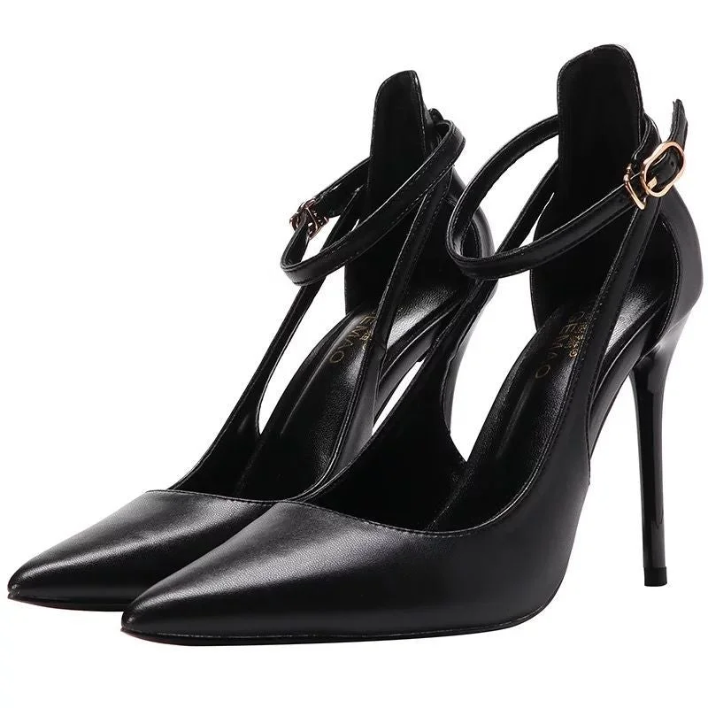 Women High Heels Pointed Toe Sexy Hollow High Heels