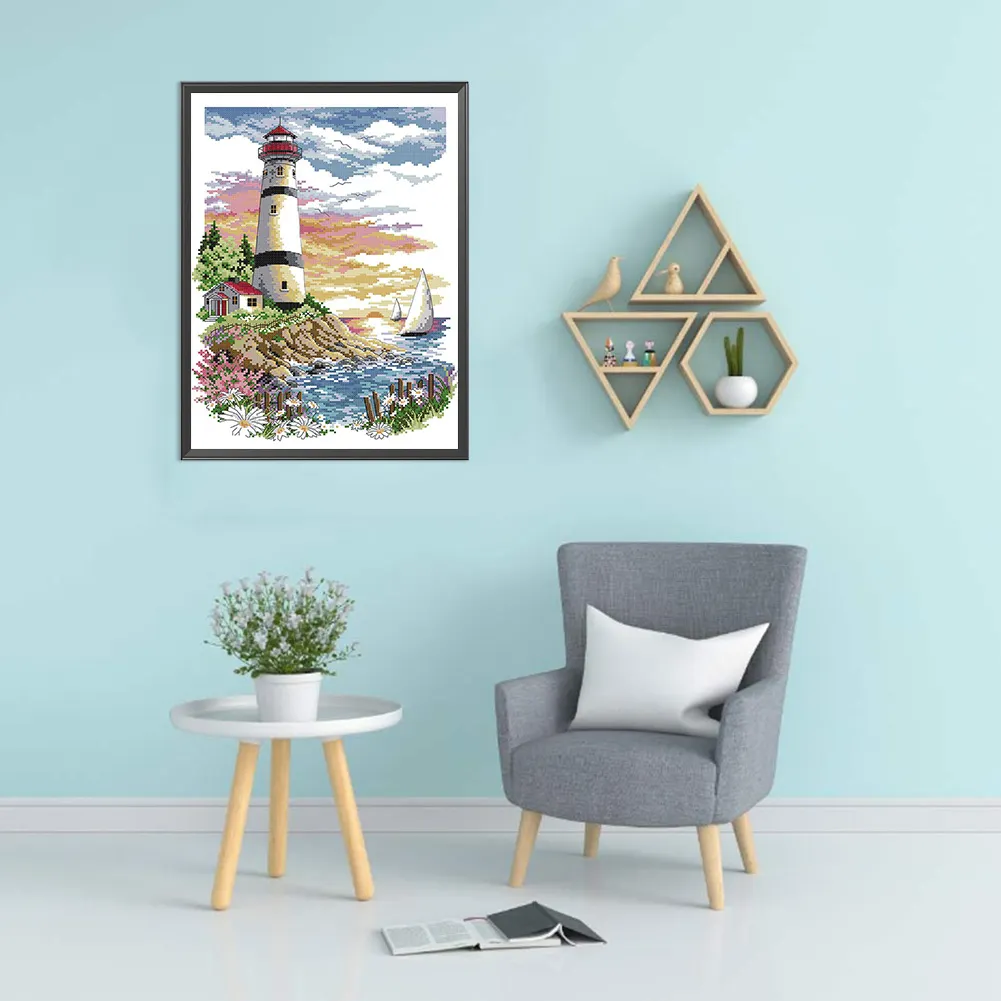 11ct Counted Cross Stitch - Lighthouse(40*50cm)