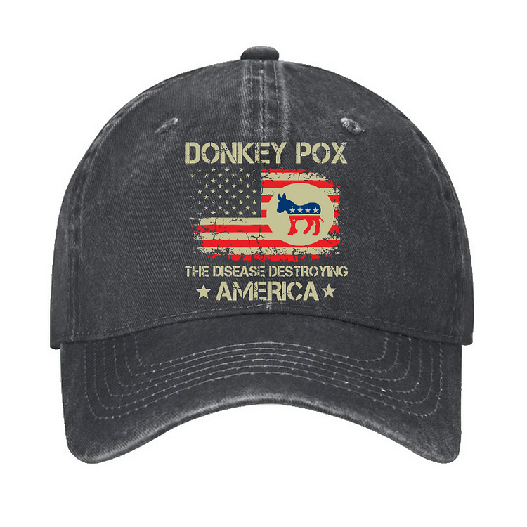 Donkey Pox The Disease Destroying America Funny Hat