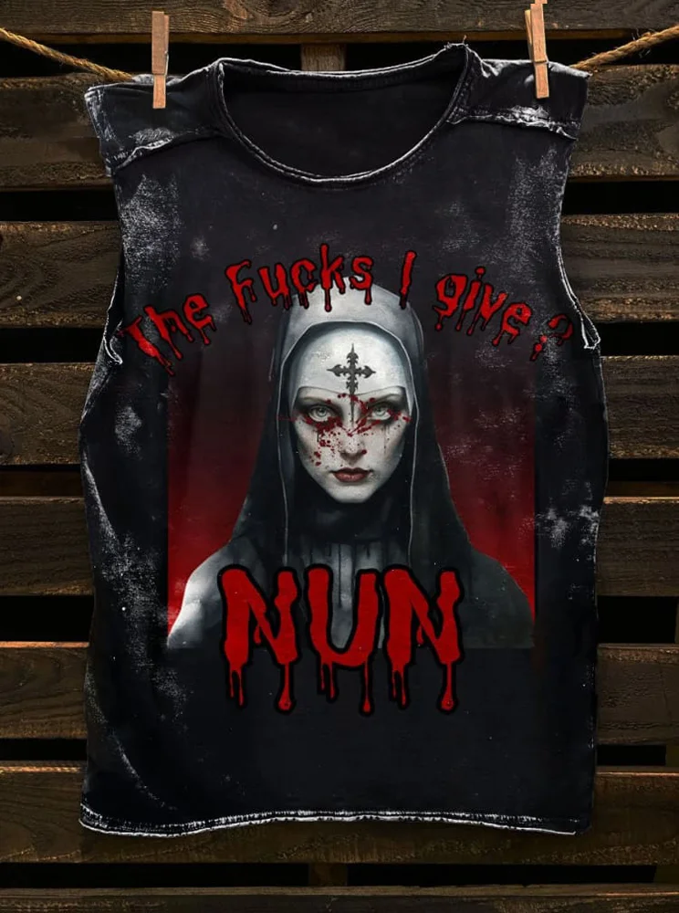 Fuck I Give Nun Unisex Classic Tank Top