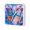 Flower Butterfly Special Shape 5D Diamond Painting Clock Art Craft With Frame Kit