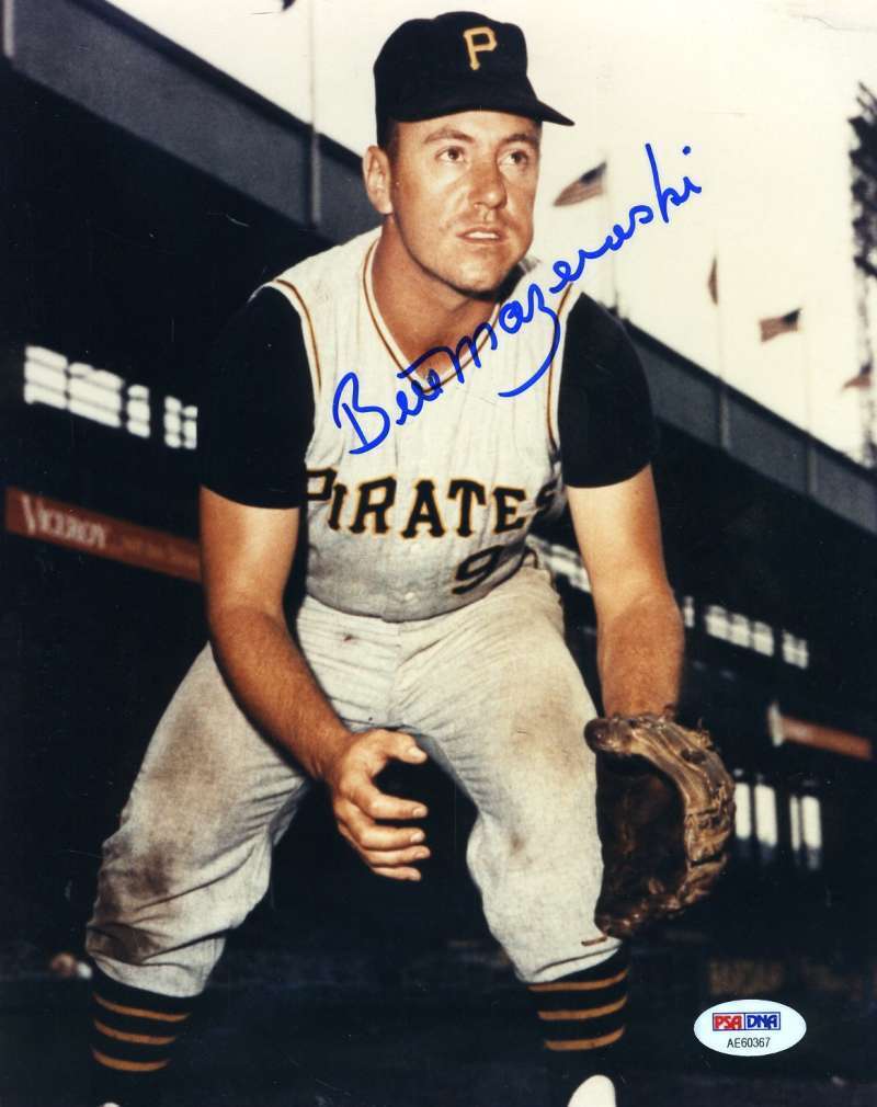 Bill Mazeroski Psa Dna Coa Autographed 8x10 Photo Poster painting Hand Signed Authentic