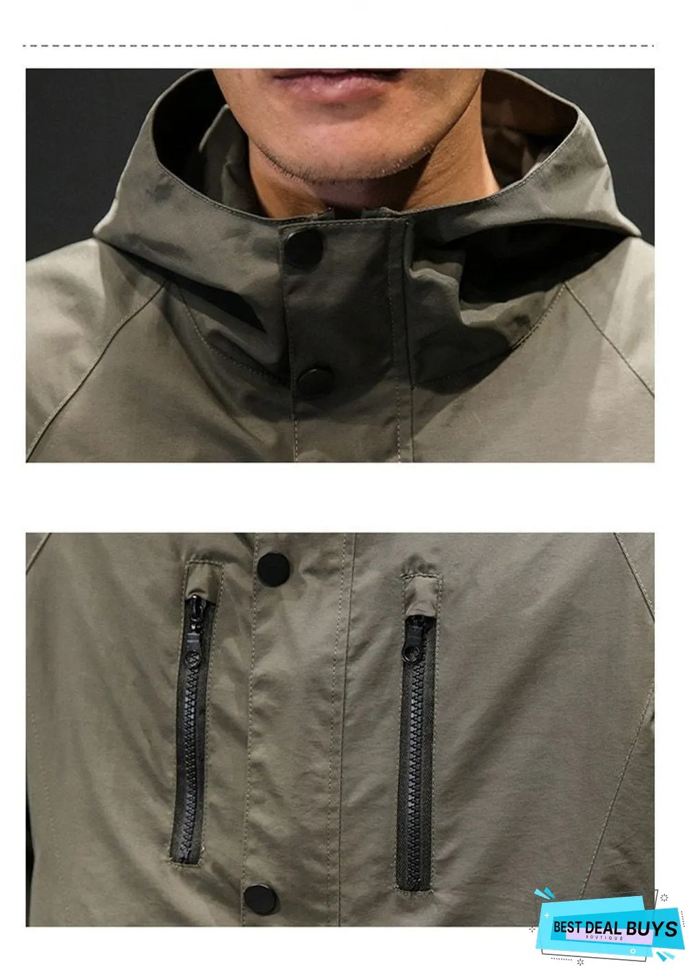 Men Windbreaker Fashion Army Tactical Men Streetwear Coat Jackets