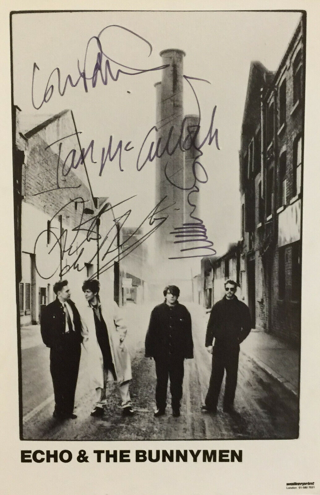 ECHO & THE BUNNYMEN Signed Photo Poster paintinggraph - Rock Band - reprint