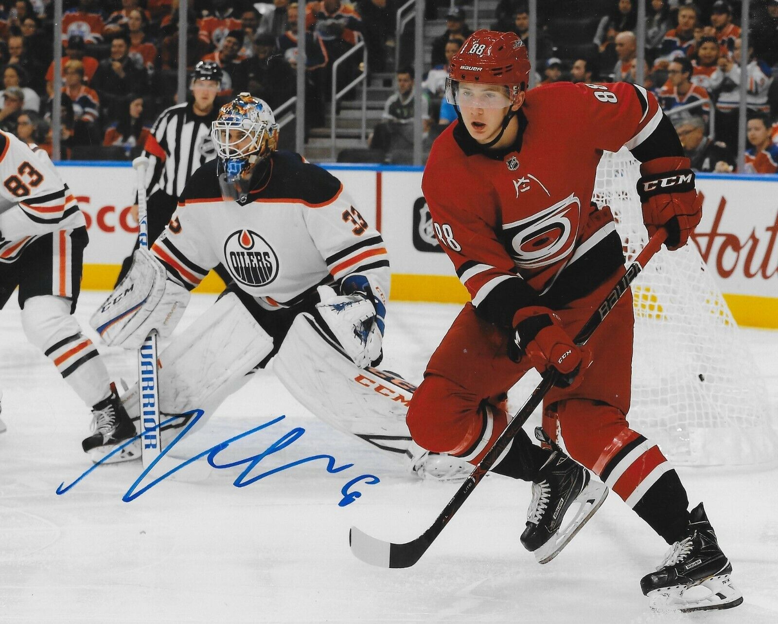 Martin Necas signed Carolina Hurricanes 8x10 Photo Poster painting autographed Canes