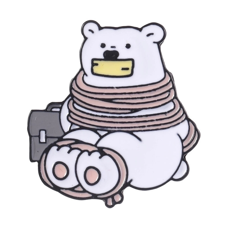 Cute Bear Panda Cat Alloy Women’s Brooches