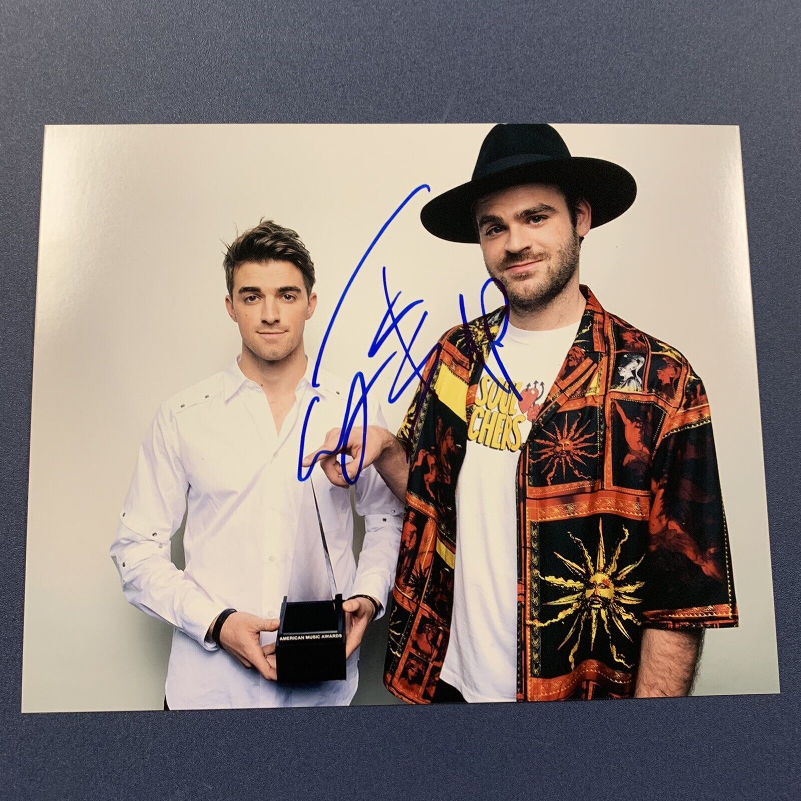 THE CHAINSMOKERS DJ DUO SIGNED AUTOGRAPHED 8x10 Photo Poster painting ELECTRO DANCE MUSIC COA