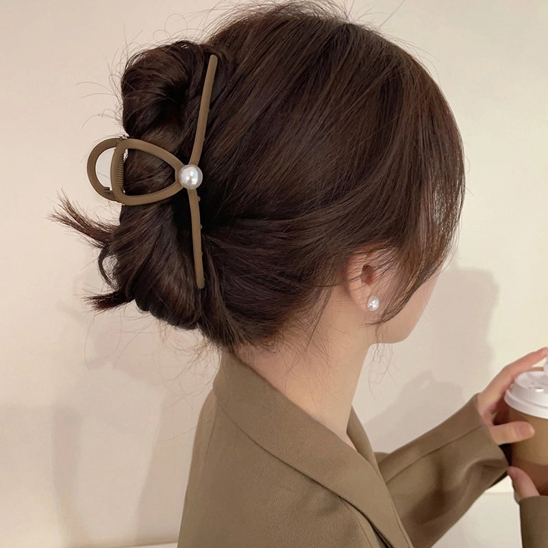 Casual Minimalist Women’s Star Solid Color Alloy Metal Hollow Out Hair Clip Hairpin Hair Claws