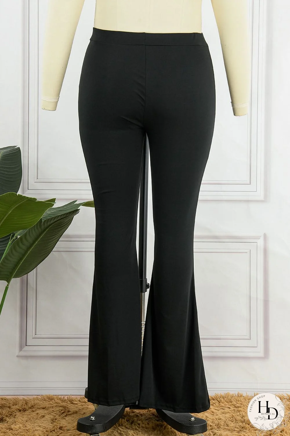 Black Casual Solid Hollowed Out Patchwork Turtleneck Plus Size