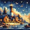 Diamond Painting-DIY Full Round Drill Lighthouse(40*40CM)