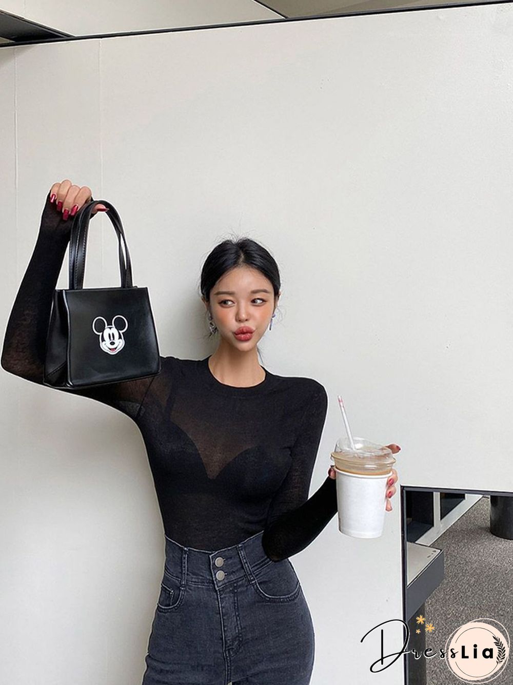 Basic Cotton Summer T Shirt Women Long Sleeves Tee Shirt High Elasticity Breathable Sexy Thin T-shirt See Through Female Top