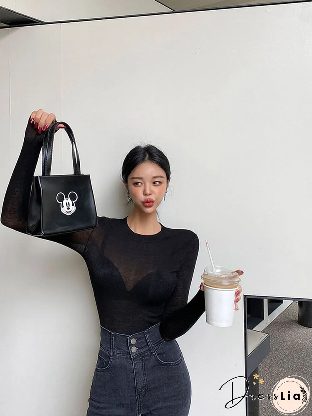 Basic Cotton Summer T Shirt Women Long Sleeves Tee Shirt High Elasticity Breathable Sexy Thin T-shirt See Through Female Top