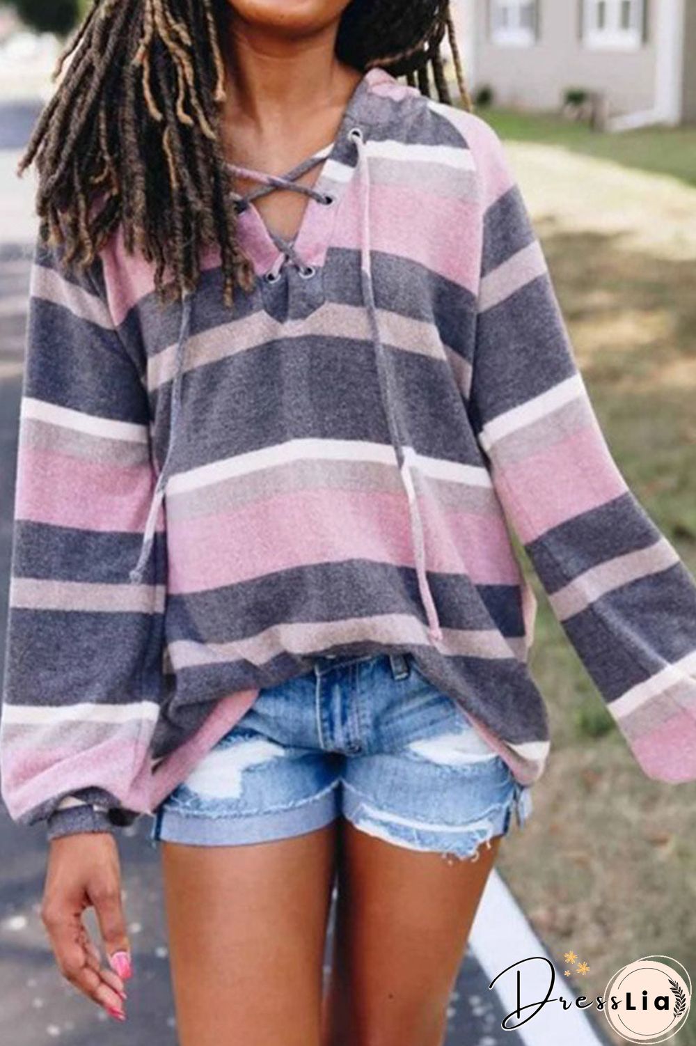 Modern Memories Stripe Hoodie