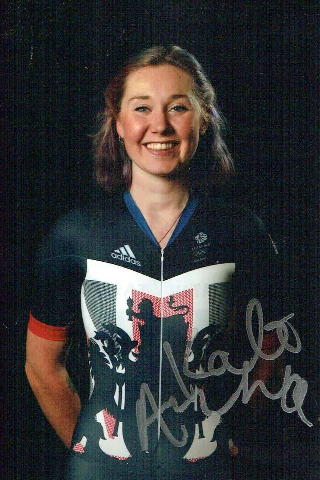 Katie ARCHIBALD Autograph Signed Photo Poster painting 2 AFTAL COA GB Scottish Track Cyclist