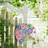 DIY Diamond Painting Art Butterfly Flower Hanging Craft Home Decor Wreath With Lamp String Kit