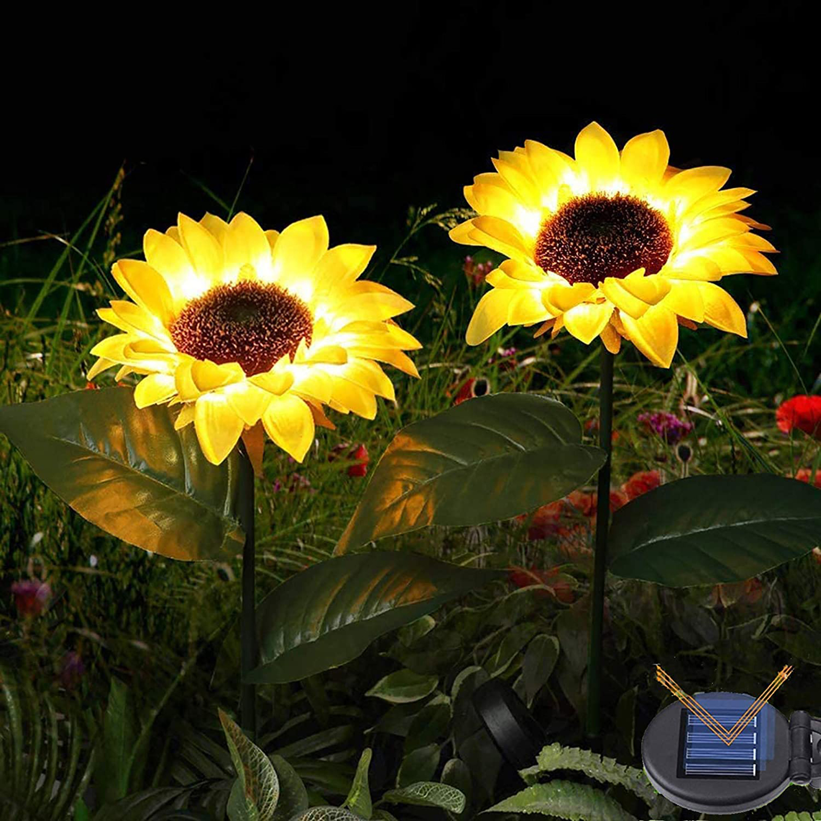 

Sunflower Waterproof LED Stakes 2 Pack Landscape Lawn Light, 501 Original