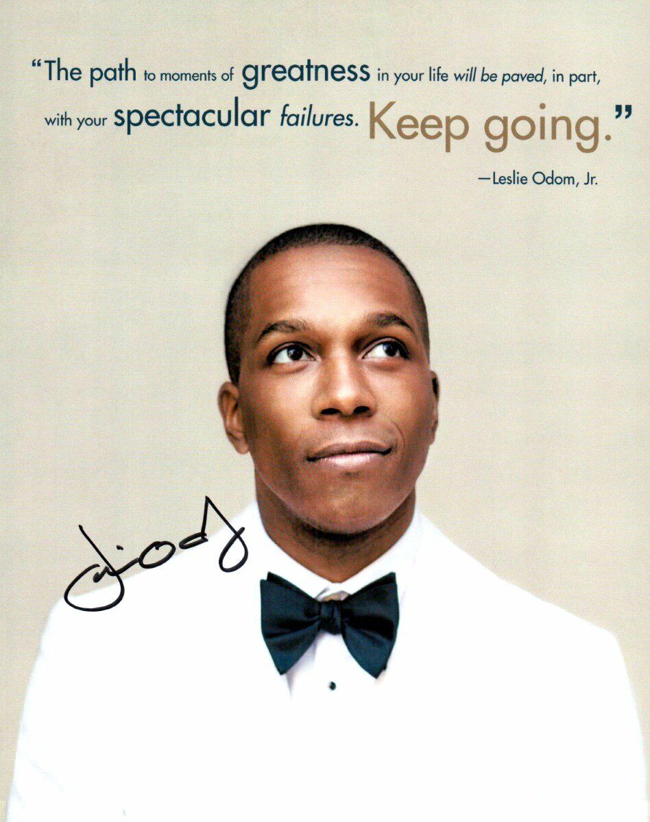 Leslie Odom Jr. Signed Autographed 8X10 Photo Poster painting Hamilton Actor Singer JSA JJ41136