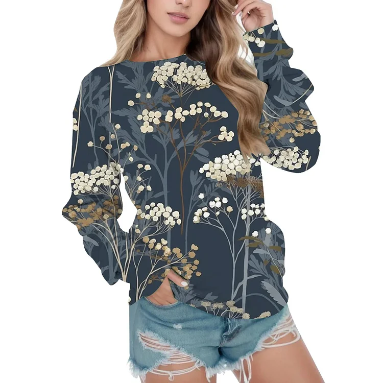Women Casual Leopard Print Sweatshirt Crew Neck Long Sleeve Top Pullover Loose Trendy Clothes Autumn Winter 2025 Tops Hoodies
