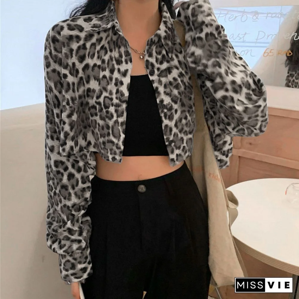 Striped Streetwear Korean Fashion Cropped Jackets Autumn Long Sleeve Turn Down Collar Bomber Jacket Womens Outwear