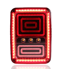 Upgrade Dragon edition full LED taillamp taillight assembly for JEEP Wrangler JK 2007-2017 tail light tail lamp plug and play ITN Auto