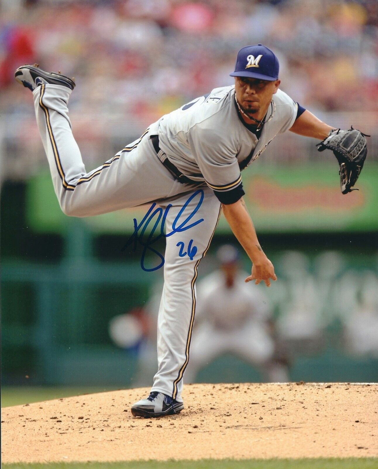 Signed 8x10 KYLE LOHSE Milwaukee Brewers Autographed Photo Poster painting- COA