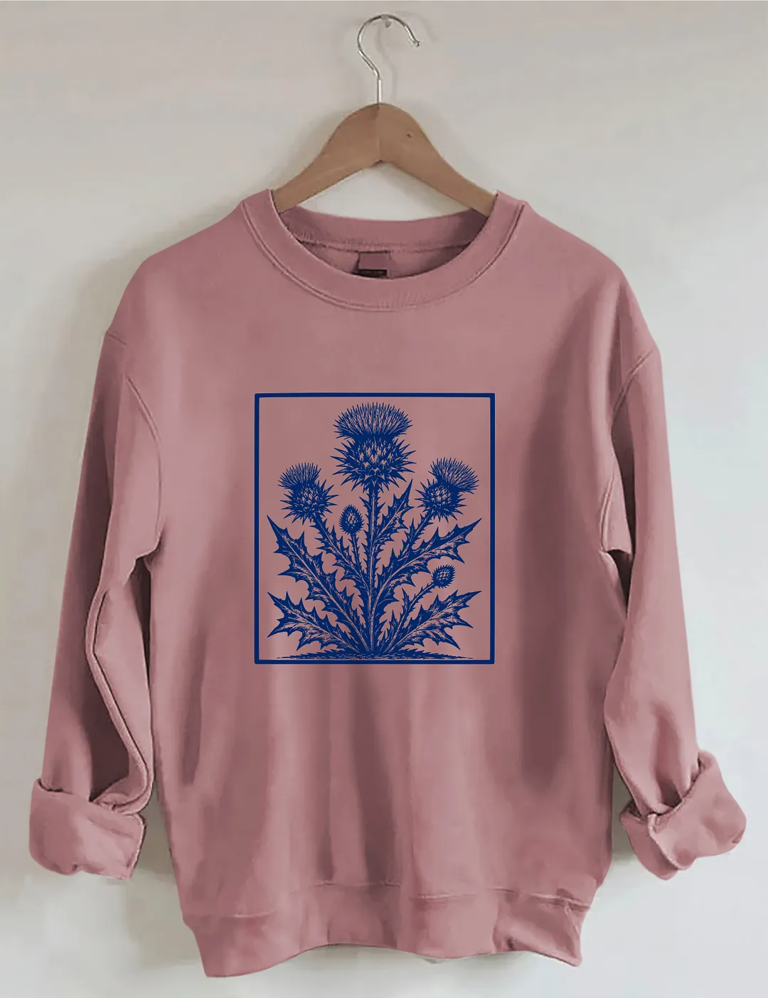 Thistle Scottish Wildflower Nature Lover Sweatshirt