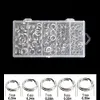 200Pcs Fishing Split Rings Fishing Connectors Snap Rings for Link Fishing Hooks