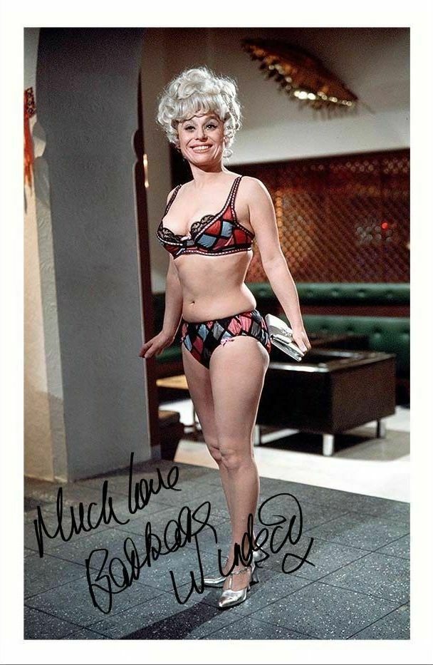 BARARA WINDSOR - CARRY ON AUTOGRAPH SIGNED Photo Poster painting POSTER PRINT