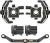 AMK TRX4M Brass Weight Blocks Knuckle Axle Cover Diff Cover Steering Link for 1/18 RC Car TRX4M Upgrade Parts RC Crawler (4-in-1 Set for TRX4M)