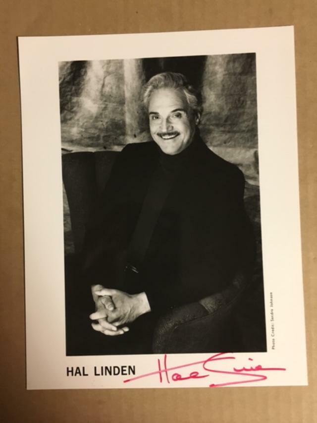 Hal Linden Actor Boldly Signed 8x10 Handsome Photo Poster painting with COA