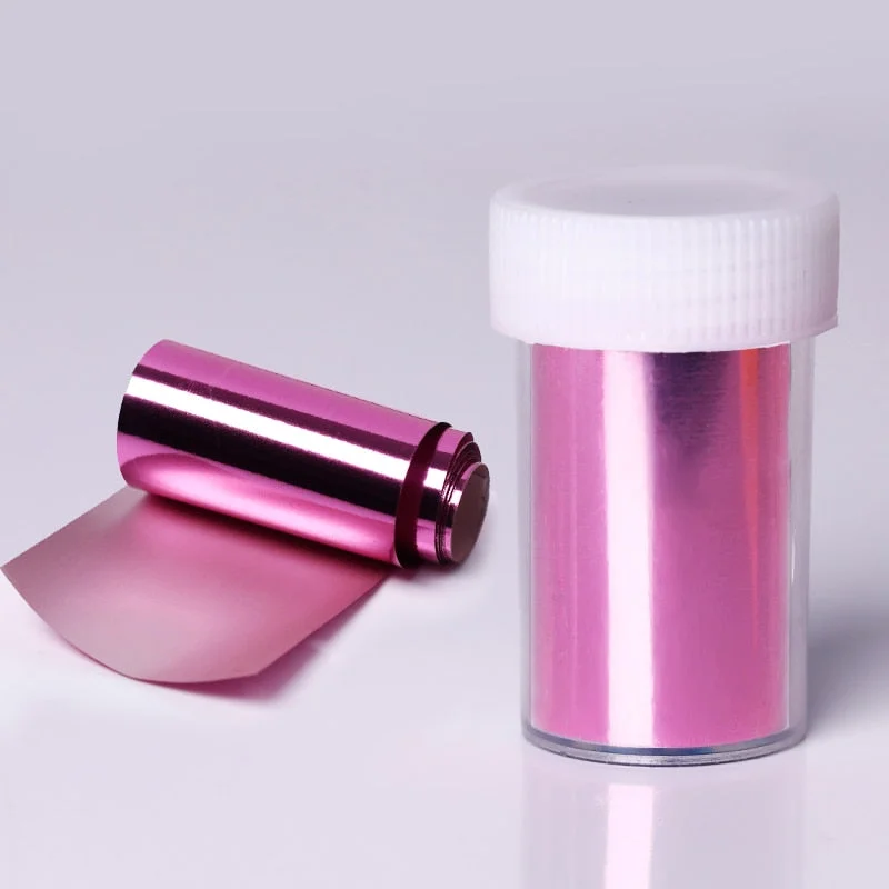 1 Roll  Rose Gold Nail Foils Sticker sparkly Sky Glitter Nail Art Transfer Stickers Paper DIY Tips Decoration-Nail Inspo