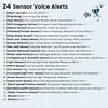 Wifi Sound and Light Alarm Sensor App Remote Control Plug-in Home Alarm 105dB Sounder Voice Broadcast Alarm for Vibration CO VOC PIR for Kids Garage Office